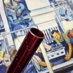 Smart Parts All American Paintball Barrel Tip 8.5"- Gloss Red