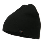 Cuff-less Ultra Soft Knit Beanie - Black